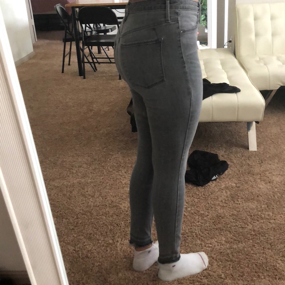 Grey denim jeans